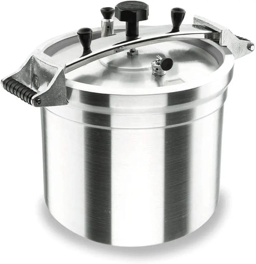 Lacor 20840-Olla a presión Robust, 40 l, Aluminio, Dorado