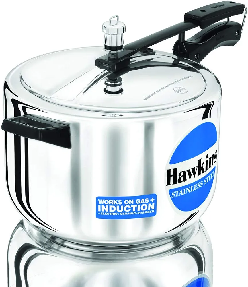 Hawkins - Acero inoxidable 8,0 litros olla a presión Plateado