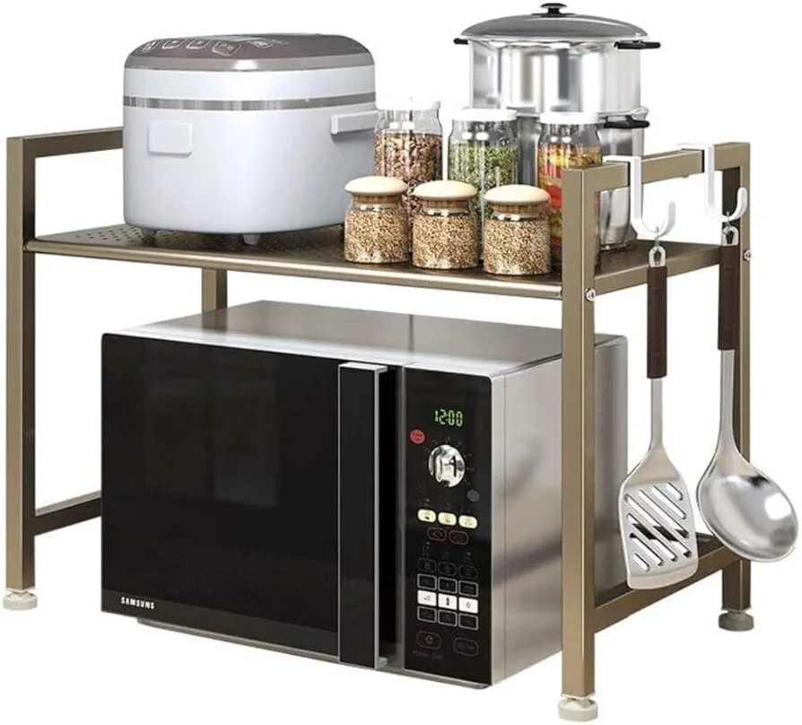 TBGJSYY Soporte microondas Organizador Cocina Estante microondas Soporte para microondas Estante para microondas Estante para microondas Organizador de Cocina Estante de Almacenamiento Estante para