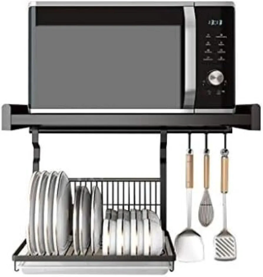 TBGJSYY Soporte microondas Organizador Cocina Estante microondas Soporte para Microondas Estante para Horno Microondas Estante para Microondas Estante para Microondas Montado En La Pared Estante Par